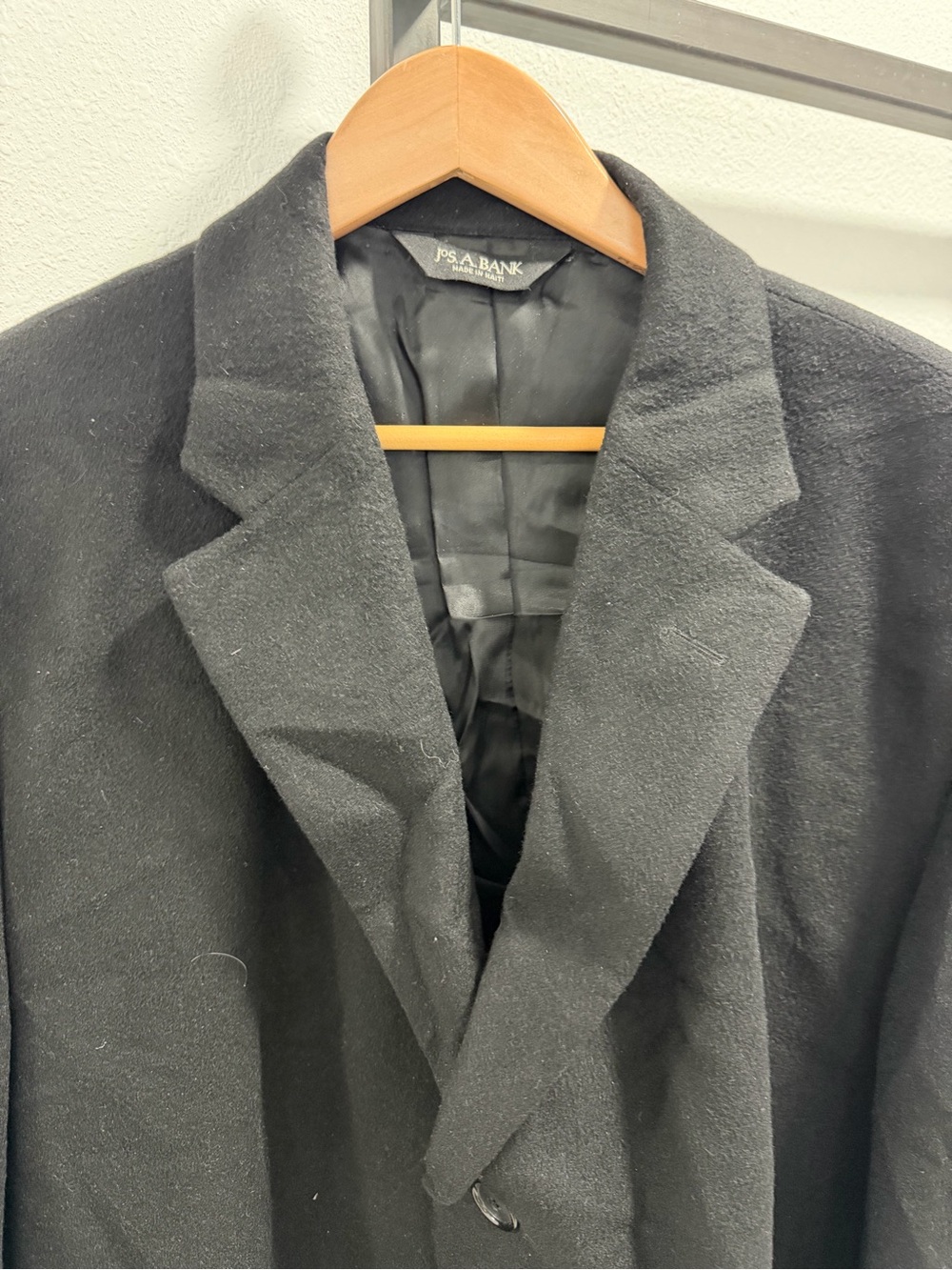 Men’s Cashmere Jos. A. Bank Overcoat